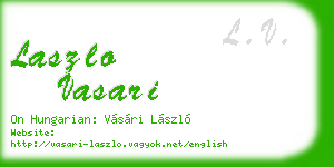 laszlo vasari business card
